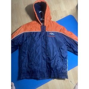 Denver Broncos Puffer Zip Up Jacket NFL Jacket Size Large Men